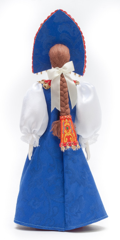 Russian Beauty hand made Porcelain Doll in Kokoshnik - 11 Inches (by Le Russe)