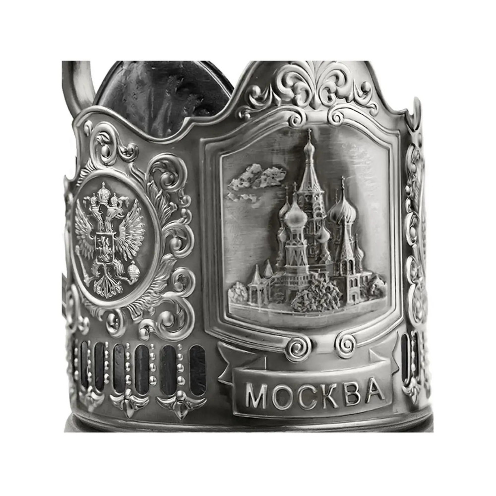 Saint Basil Cathedral nickel plated tea glass holder