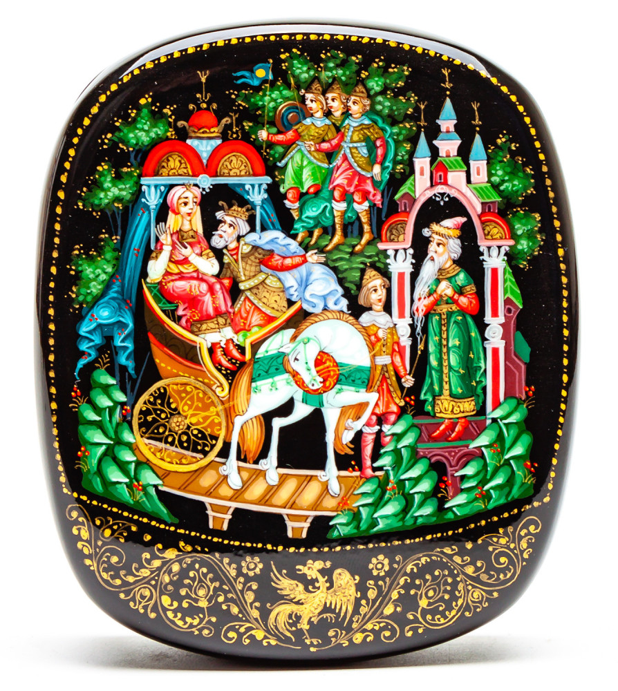 90x110mm Shamahani Queen Hand Painted Jewellery Box (by Sadko Workshop)