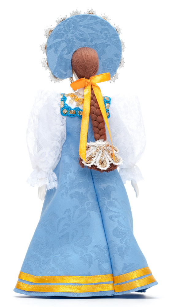 270 mm Russian Girl Doll in a Traditional Dress Porcelain Statue (by Le Russe)