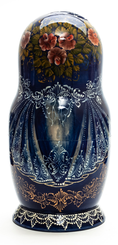 290 mm Moscow Saint Basil Cathedral hand painted on Wooden Matryoshka doll 7 pcs (by Trifinov Studio)