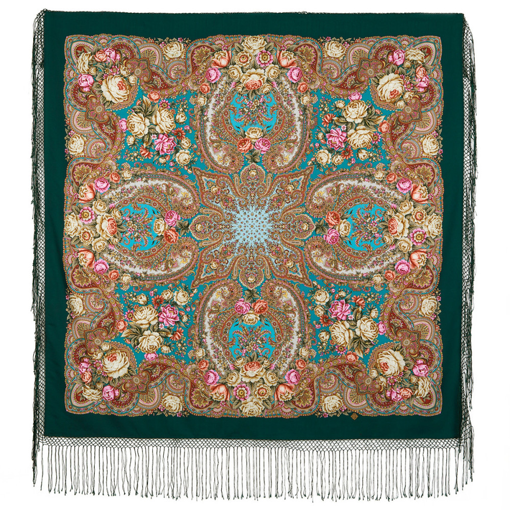 Shop Thick Woolen Fabric Shawls with Silk Fringe 148x148 cm Шаль «Любовь земная» online at Skazka.site | Eligible for fast shipping and free returns. Шаль «Любовь земная»