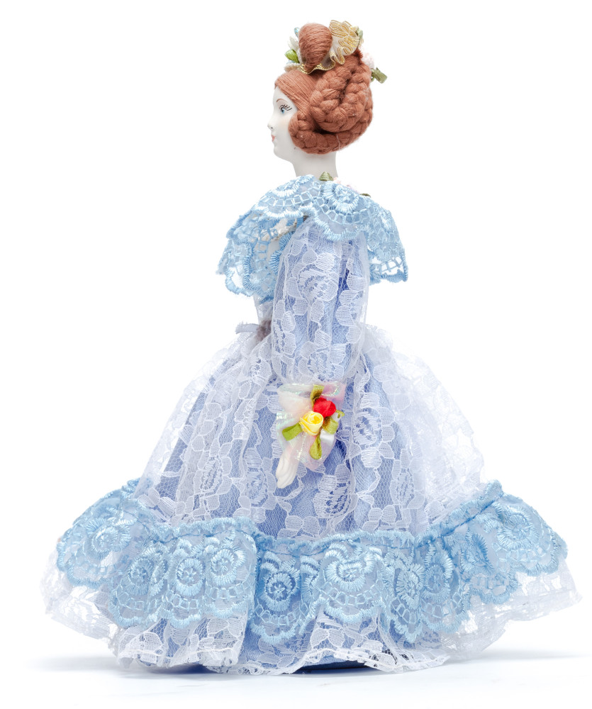 Russian Girl hand made Porcelain Doll in a 19th century Dress - 11 Inches (by Le Russe)