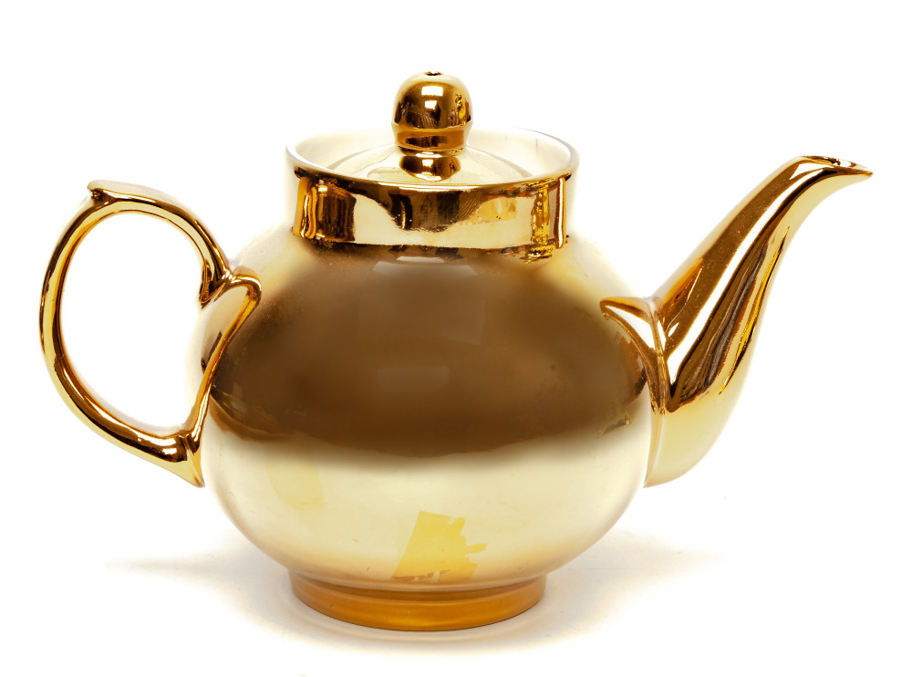Acorn Electric Gold Samovar Kettle with Teapot and Tray