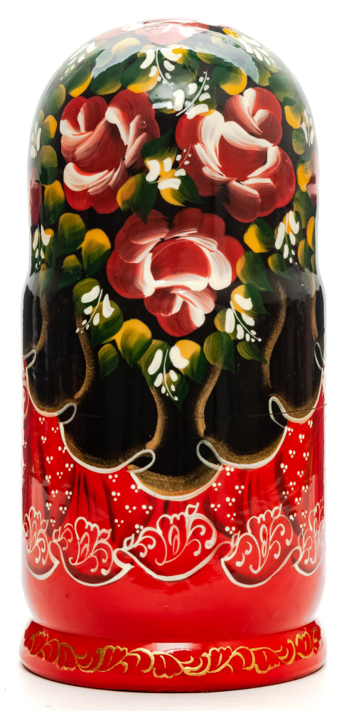 220 mm Moscow Saint Basil Cathedral handpainted Wooden Matryoshka Doll 7 pcs (by Sheherazade)