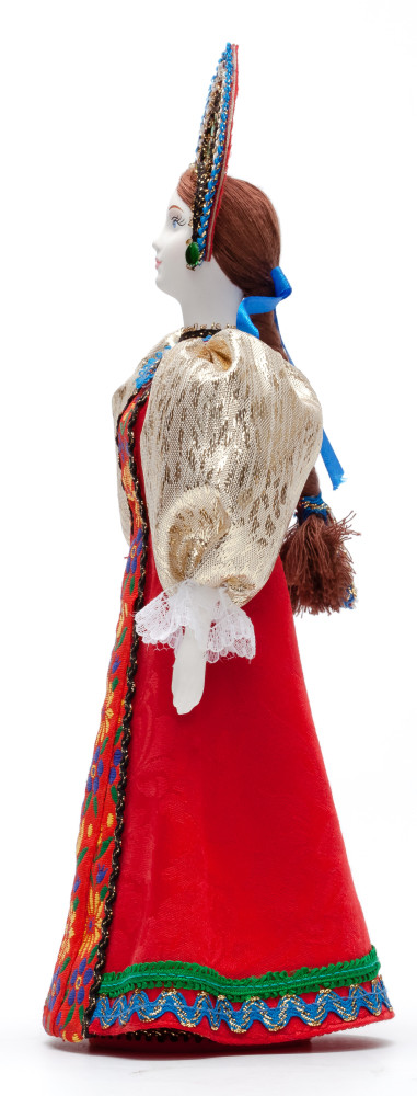 Russian Beauty hand made Porcelain Doll in Kokoshnik - 11 Inches (by Le Russe)