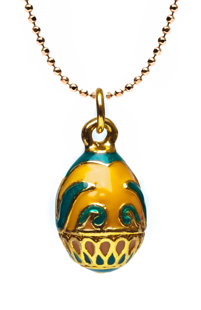 Lily Pink Egg Pendant