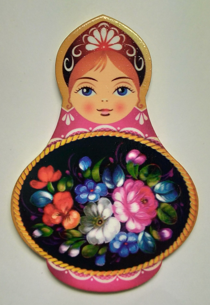 90x55 mm Matryoshka Flowers (by Birch Gifts)
