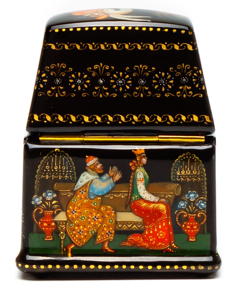 40x30mm The Firebird hand painted lacquered box from Palekh (by Pavel Studio)