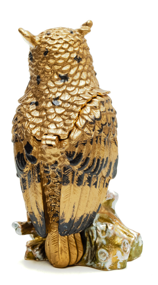 80 mm Owl Brown Jewellery Box