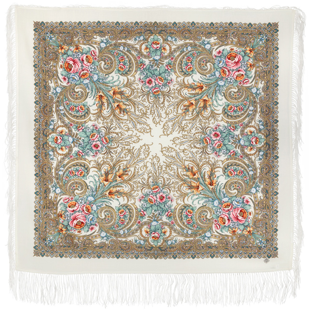 Shop Double-Thread Woolen Yarn Scarves 110х110 cm Платок «Март» online at Skazka.site | Eligible for fast shipping and free returns. Платок «Март»