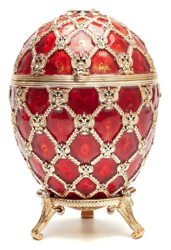 145 mm Imperial Coach and Red Imperial Coronation Easter Egg