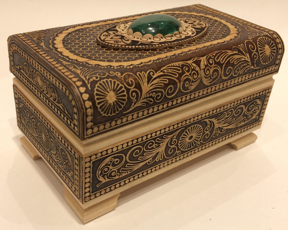 Birch Bark Hand-made Jewellery Box