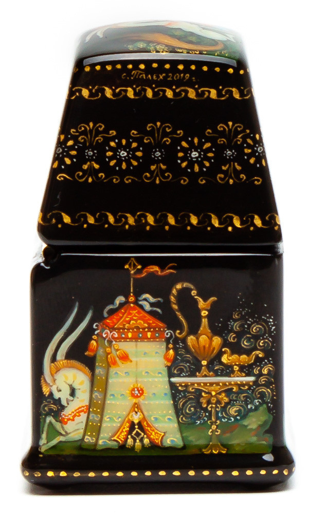 40x30mm The Firebird hand painted lacquered box from Palekh (by Pavel Studio)