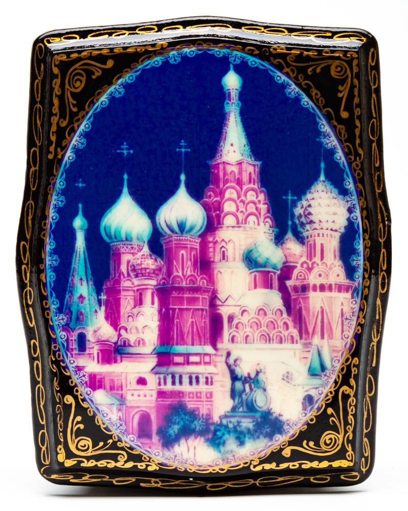 120x150mm Saint Basil Cathedral Painted Jewellery Box