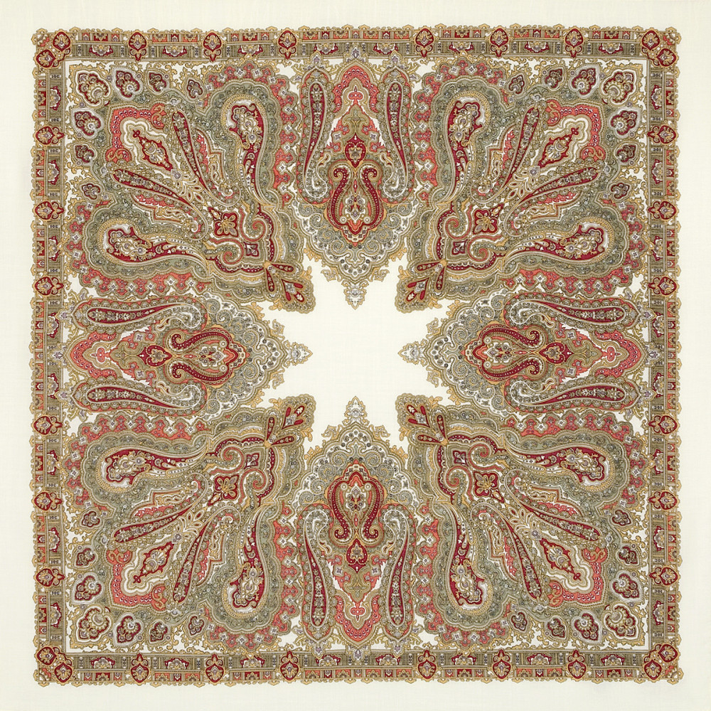 Shop Woolen Scarves with Silk Fringe 125x125 cm Платок «Ольга Лабзина» online at Skazka.site | Eligible for fast shipping and free returns. Платок «Ольга Лабзина»