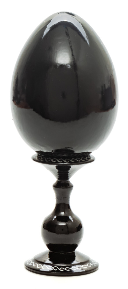 160 mm Saint Basil Cathedral in Summer wooden Egg on stand