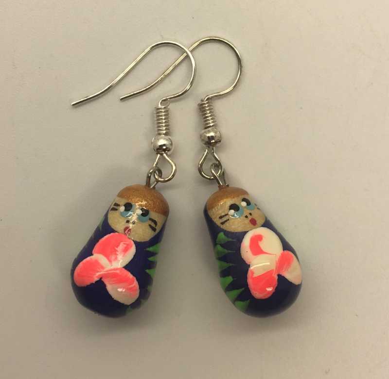 U Matryoshka Earrings 