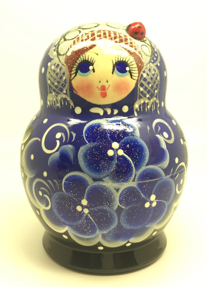 Flowers Art Matryoshka Doll 5pcs