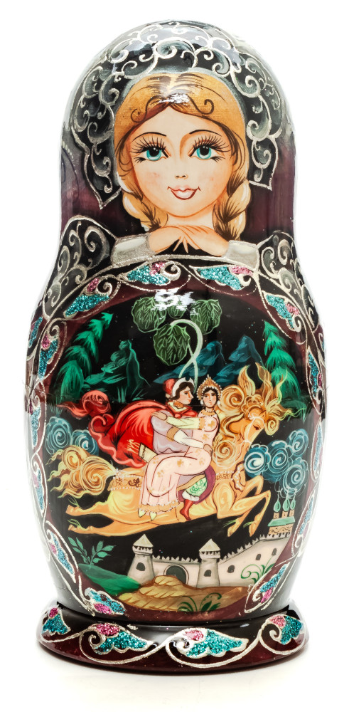 Shop Exclusive Nesting Dolls 160mm Russian Fairytale hand painted Matryoshka round Doll 5pcs (by Skazka) online at Skazka.site | Eligible for fast shipping and free returns. 160mm Russian Fairytale hand painted Matryoshka round Doll 5pcs (by Skazka)