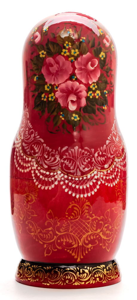 200 mm Moscow Snt Basil Cathedral hand painted wooden Matryoshka doll 5 pcs (by Trifonov Studio)