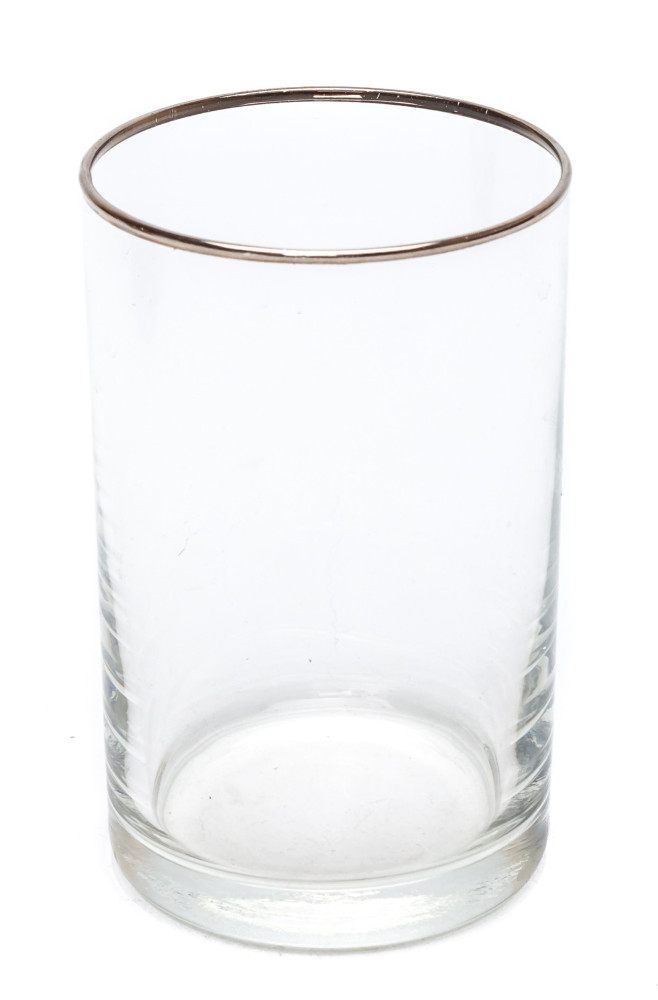Moscow Cast Brass Tea Glass Holder with Faceted Glass (by Kolchugino)