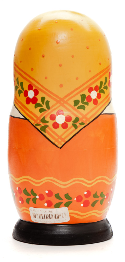 160 mm Mother with Daughter hand painted Traditional Russian Wooden Matryoshka doll 5 pcs (by Sergey Malyutin)