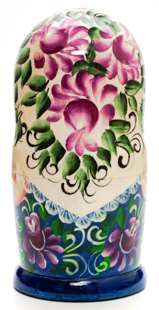 180mm Russian Fairytale hand painted Matryoshka round Doll 5pcs (by Skazka)