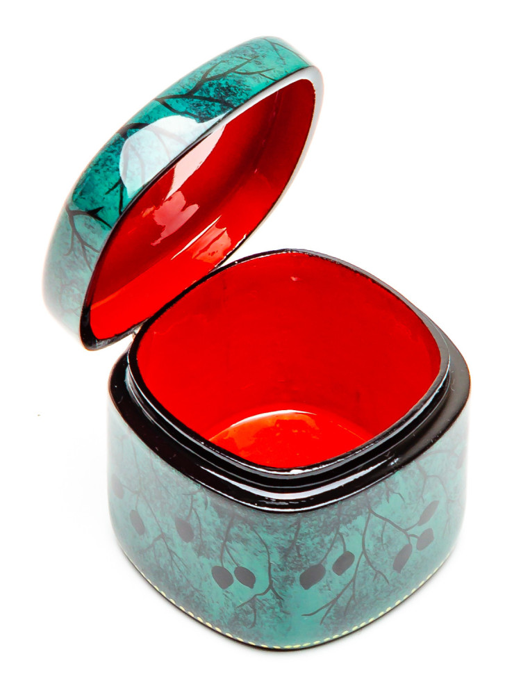 60x60mm Ryzhik The Cat Hand Painted Jewellery Box (by Sadko Workshop)