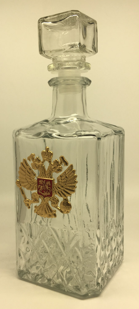 Russia Coat of Arms Decanter and Glasses Set