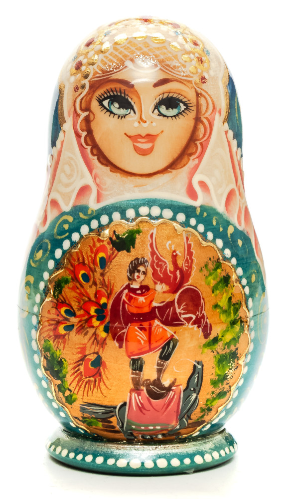 Shop Exclusive Nesting Dolls 110mm The Firebird hand painted Matryoshka round Doll 5pcs (by Golden Cockerel) online at Skazka.site | Eligible for fast shipping and free returns. 110mm The Firebird hand painted Matryoshka round Doll 5pcs (by Golden Cockerel)