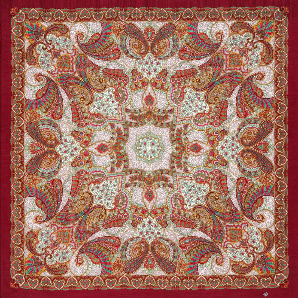 Shop Woolen Scarves with Silk Fringe 125x125 cm Платок «Капельки счастья» online at Skazka.site | Eligible for fast shipping and free returns. Платок «Капельки счастья»