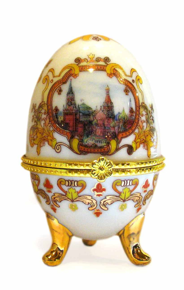 Яйцо-шкатулка "Москва", высота 10 см