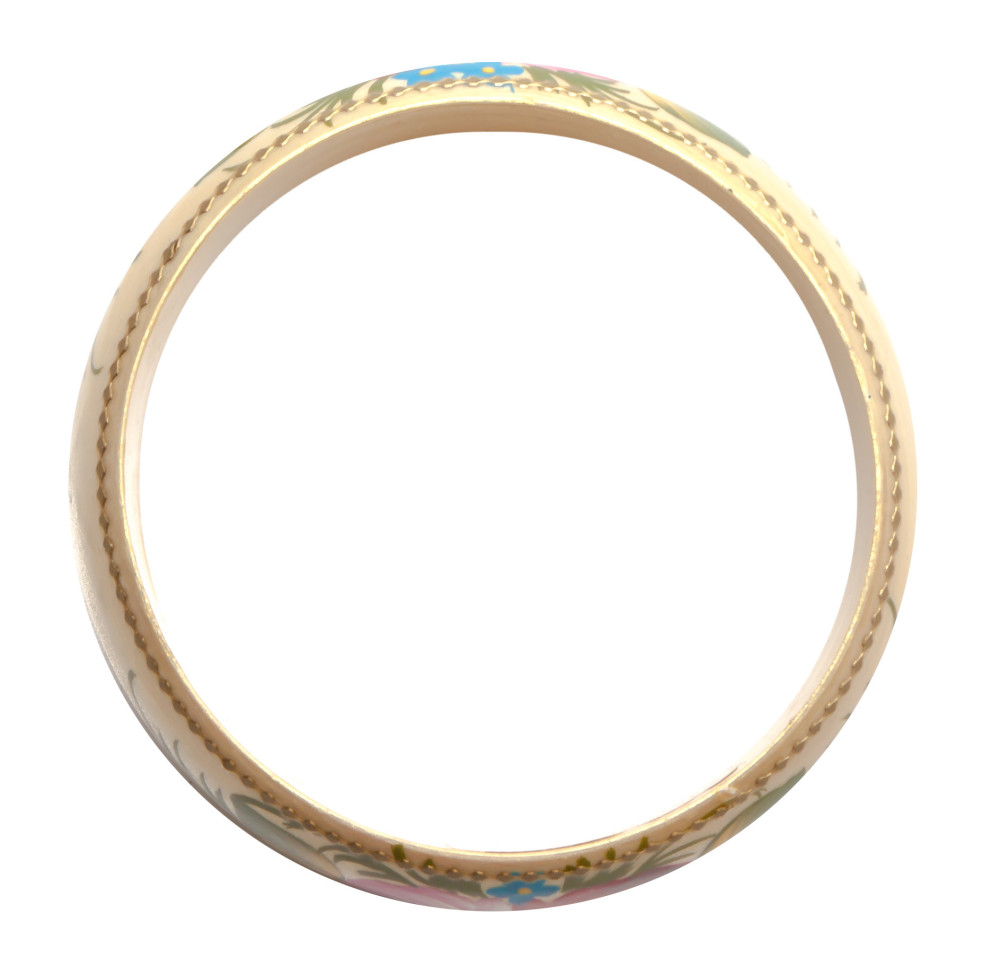  80x31 mm Zhostovo Hand Painted Bracelet (by Lada Workshop)