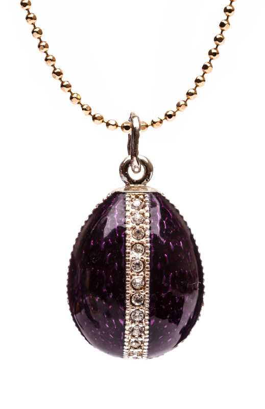 Big Eye Violet Egg Pendant