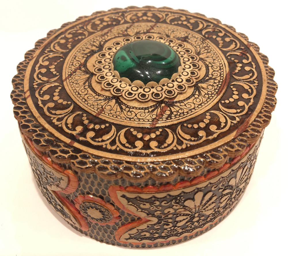 Birch Bark Hand-made Jewellery Box