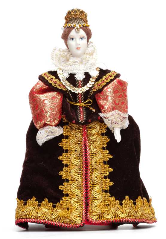 Spanish Girl hand made Porcelain Doll - 11 Inches (by Le Russe)