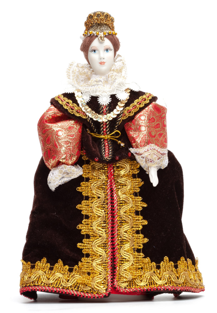 Spanish Girl hand made Porcelain Doll - 11 Inches (by Le Russe)
