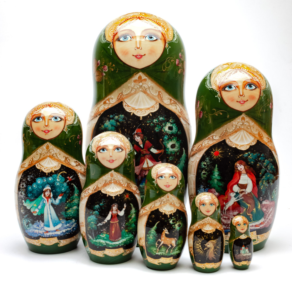 Shop Exclusive Nesting Dolls 240 mm The Frog Princess Fairytale hand painted Wooden Matryoshka doll 7 pcs inside online at Skazka.site | Eligible for fast shipping and free returns. 240 mm The Frog Princess Fairytale hand painted Wooden Matryoshka doll 7 pcs inside