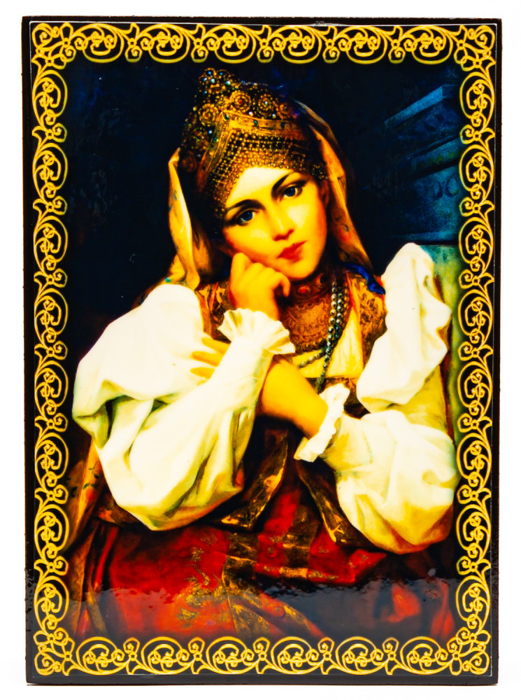 100x140mm Maiden Portrait Painted Jewellery Box