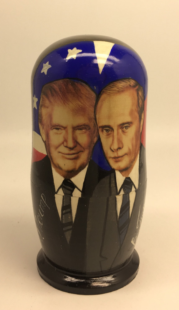 Putin and Trump Matryoshka Doll 5pcs Big