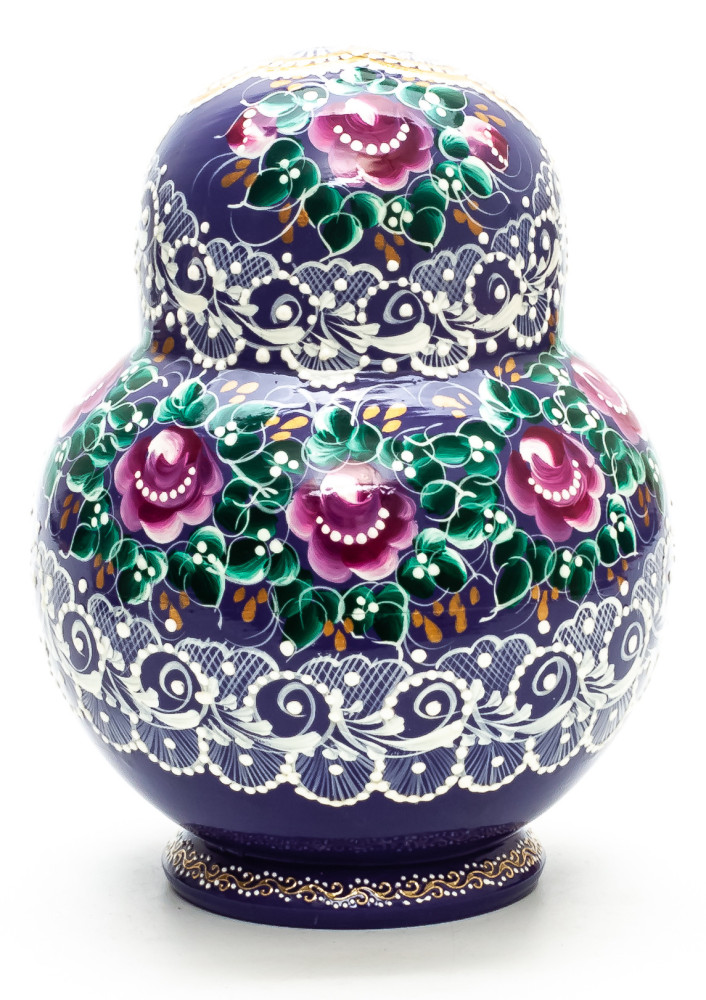 170 mm Russian Patterns hand painted Matryoshka Doll 15 pcs (by Elena Kudryashova)