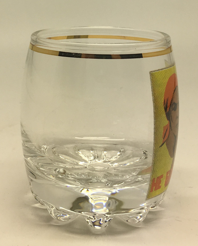 Soviet Propaganda Poster Shot Glass