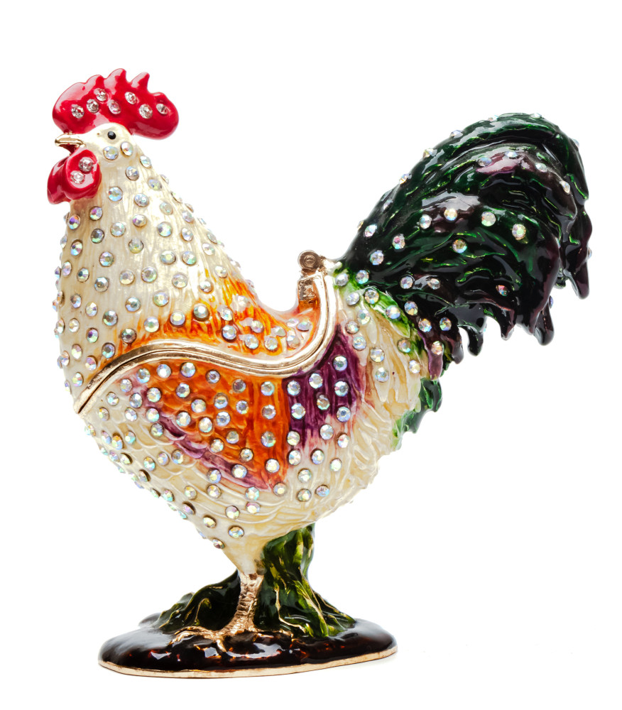 90 mm Cockerel Jewellery Box 
