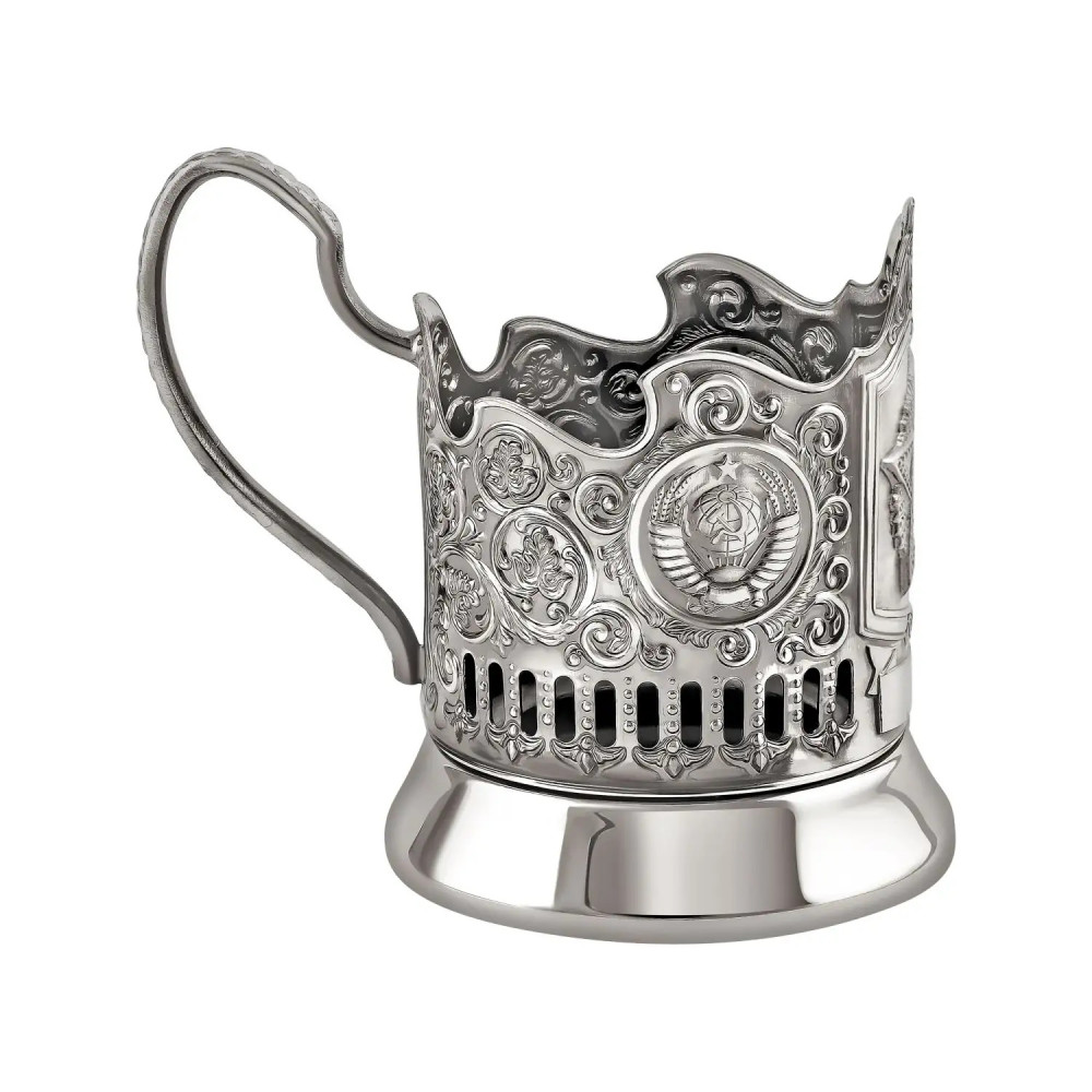Order of Victory nickel plated tea glass holder