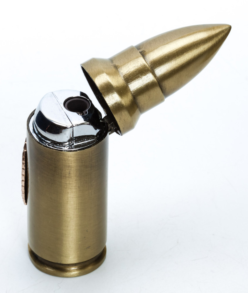 USSR Coat of Arms Hunter Bullet Gas Metal Lighter (by Sergio Accendino)