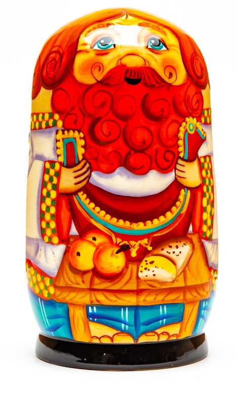 120mm Father with the Family hand painted Matryoshka 3pcs (by Gift Shop)