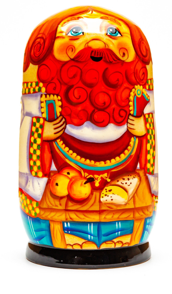 120mm Father with the Family hand painted Matryoshka 3pcs (by Gift Shop)