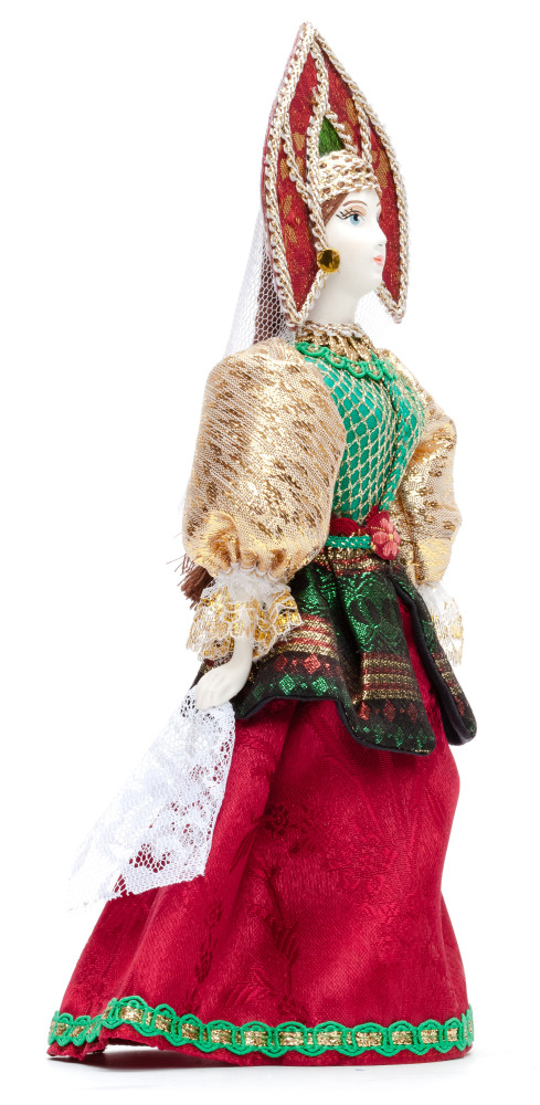 Russian Girl hand made Porcelain Doll - 11 Inches (by Le Russe)