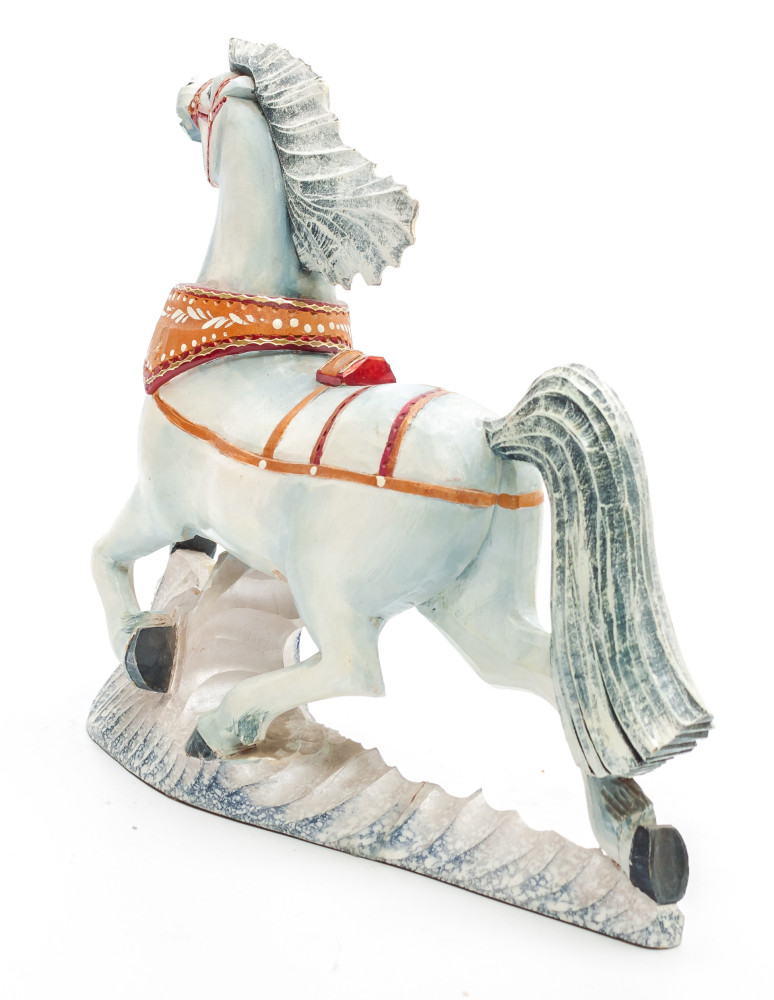 180 mm Horse Hand Carved Wooden Figurine  (by Skazka)